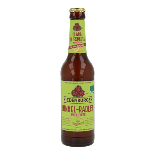 Bière blonde sans alcool à l'épeautre Riedenburguer, 33 cl.