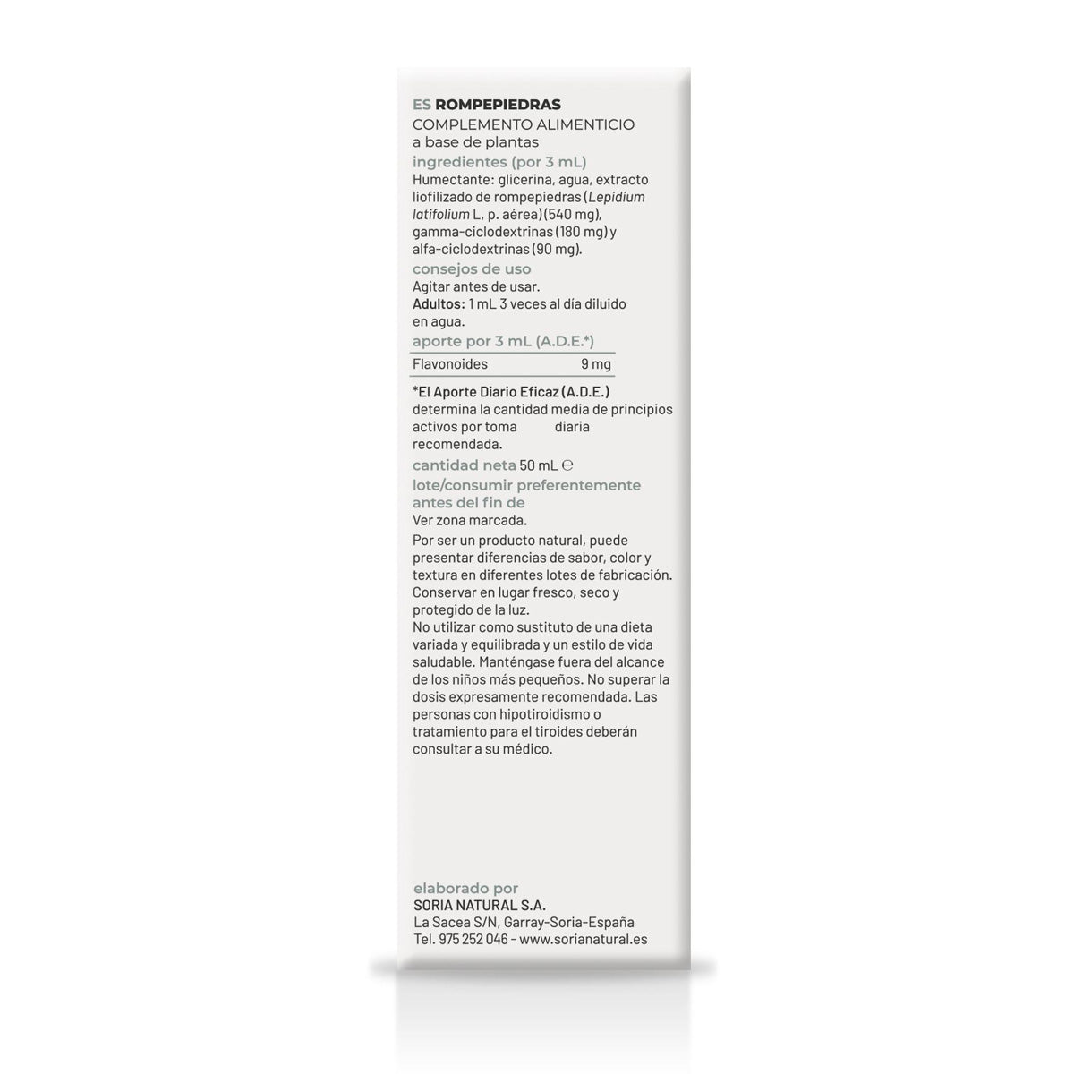 Zestaw 3x Wyciąg z Rompepiedras Soria Natural, 50 ml