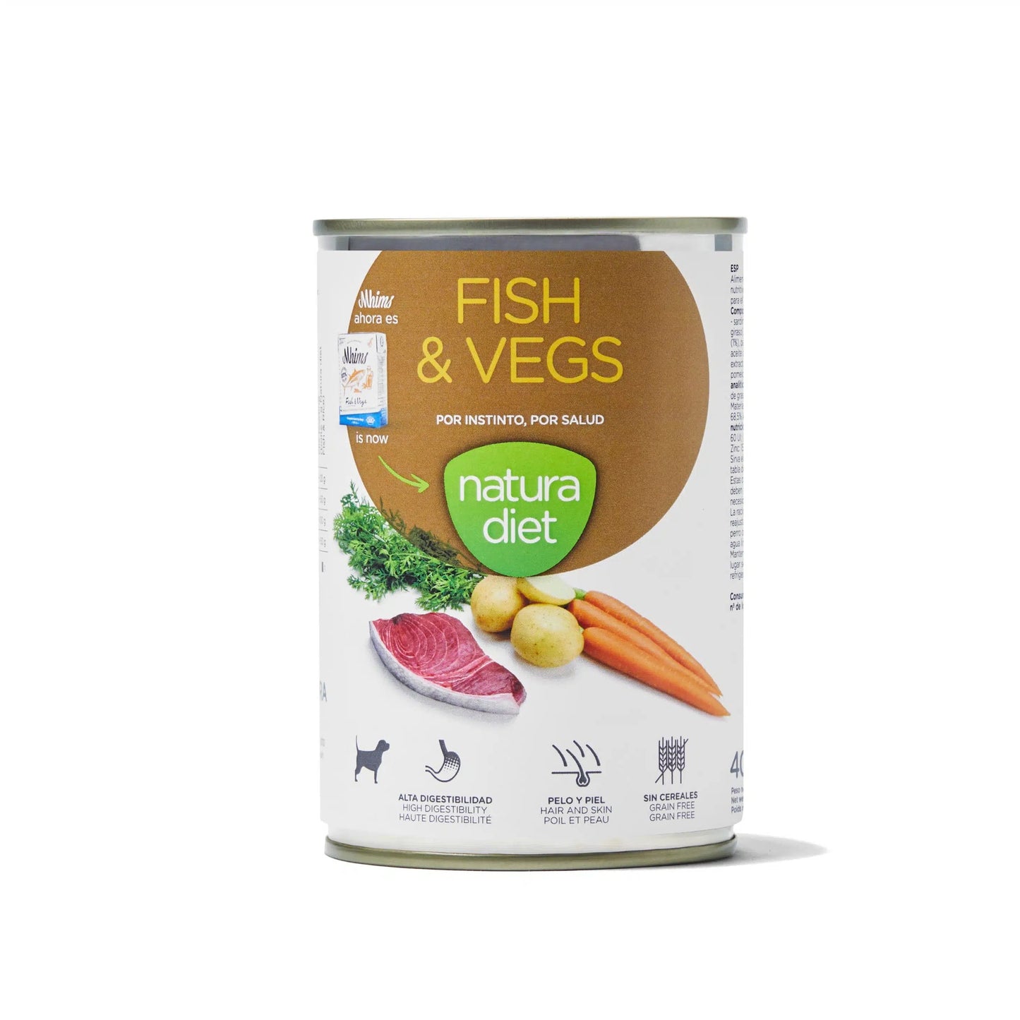 Natura Diet Dog Fish & Vegs Nassfutter für Hunde 400 g