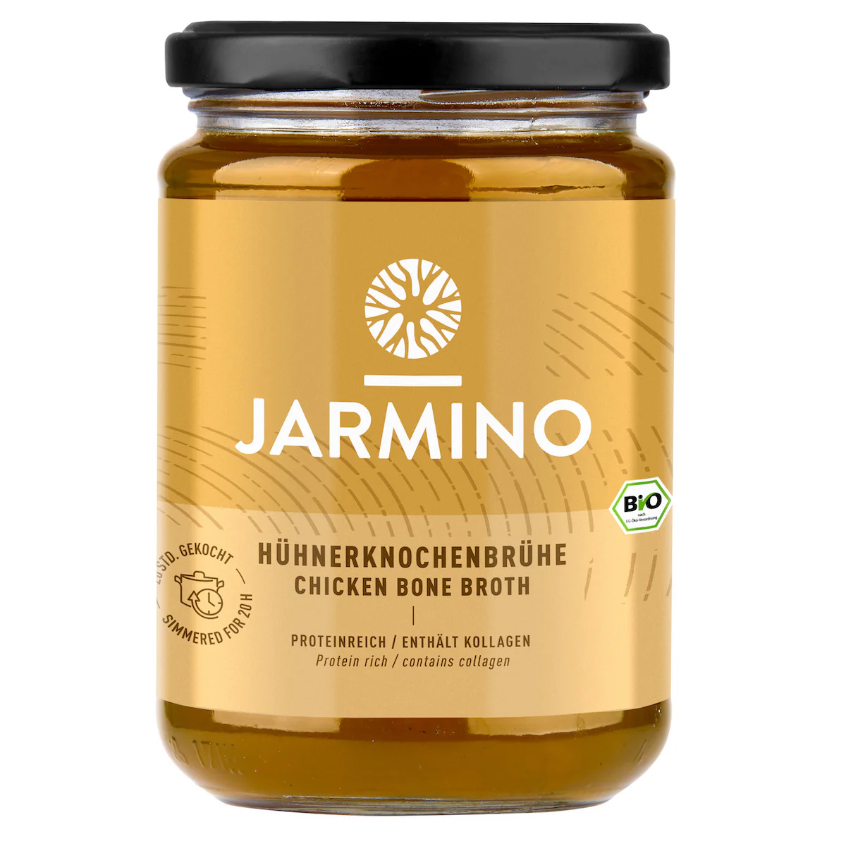 Brodo di ossa di pollo biologico Jarmino 350 ml