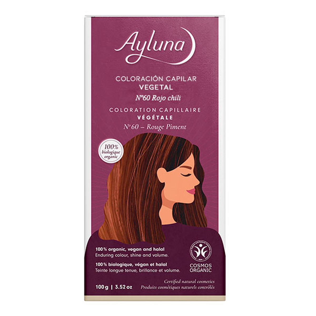 Colorante vegetale 60 Rosso Chili Ayluna, AYLUNA, 100 g