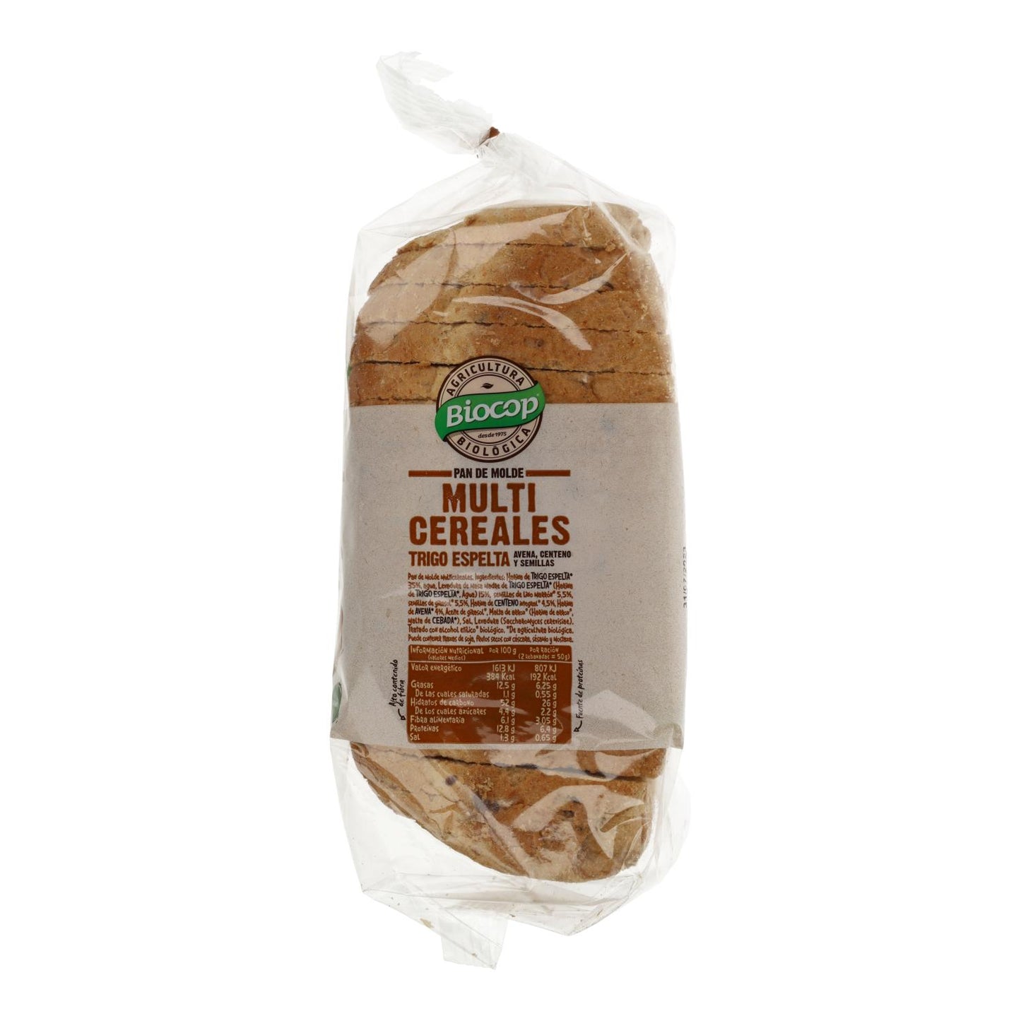 Pane in cassetta multicereali con lievito madre Biocop 400 g