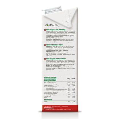 Organic Oat Drink Rich in Omega 3, Soria Natural, 1 L