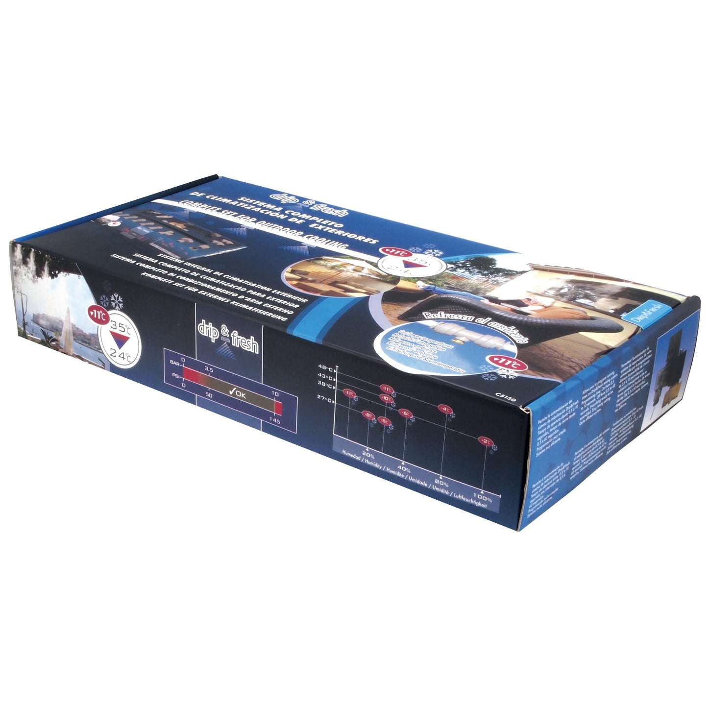 Komplettes Sprühset mit Programmiergerät 12 m DripFresh