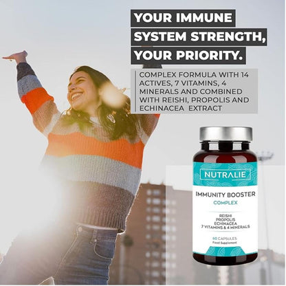 Nutralie Difese immunitarie con Reishi + Propoli + Echinacea 60 capsule