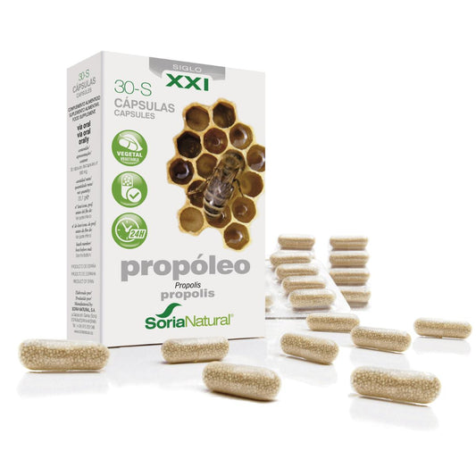 30-S Propolis à libération prolongée Soria Natural 30 gélules