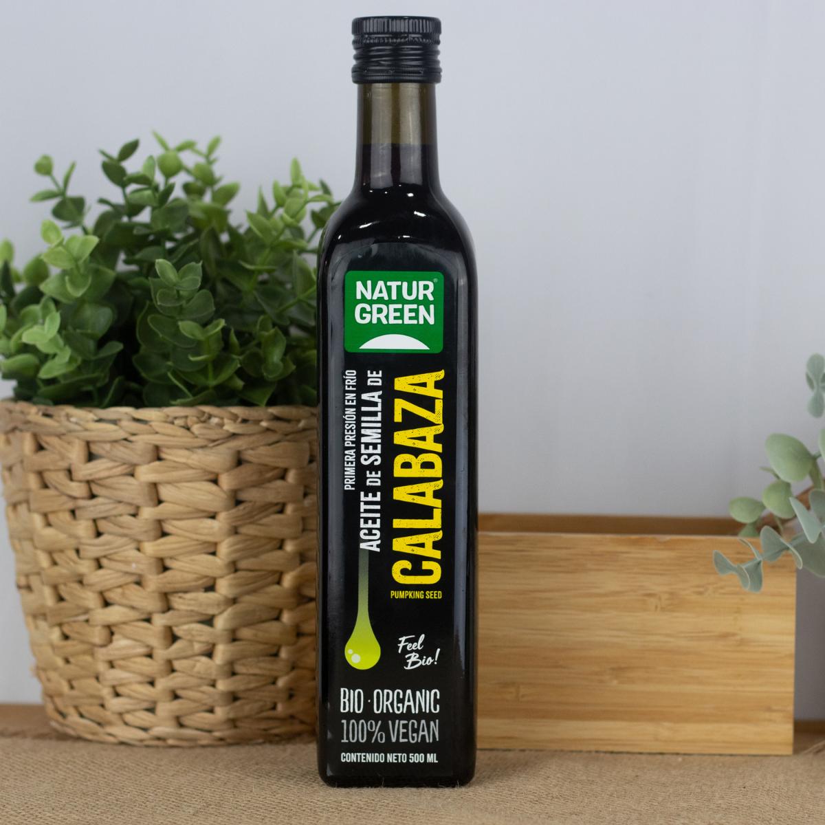 Olio di semi di zucca biologico NaturGreen 500 ml