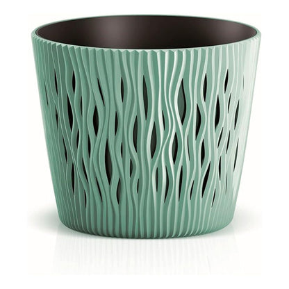 Duna-bloempot met turquoise inzetstuk D 16 x 14