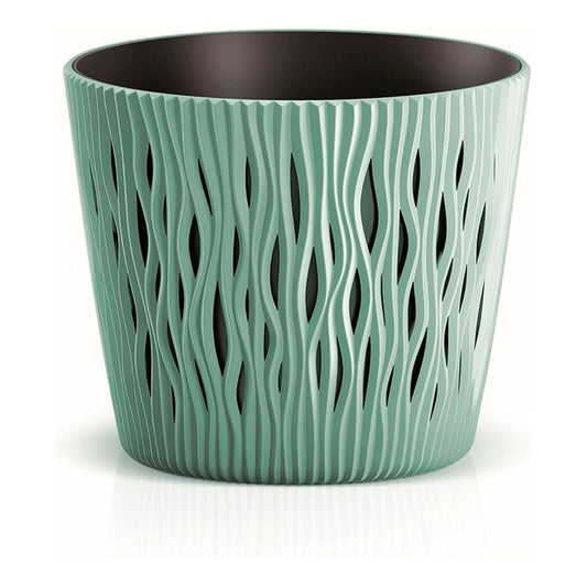 Duna-bloempot met turquoise inzetstuk D 19 x 17