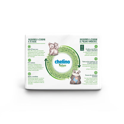 Pack of 6 Chelino Nature Nappies Size 2 3-6 kg 28 units
