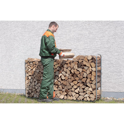 Supporto regolabile per conservare la legna da ardere