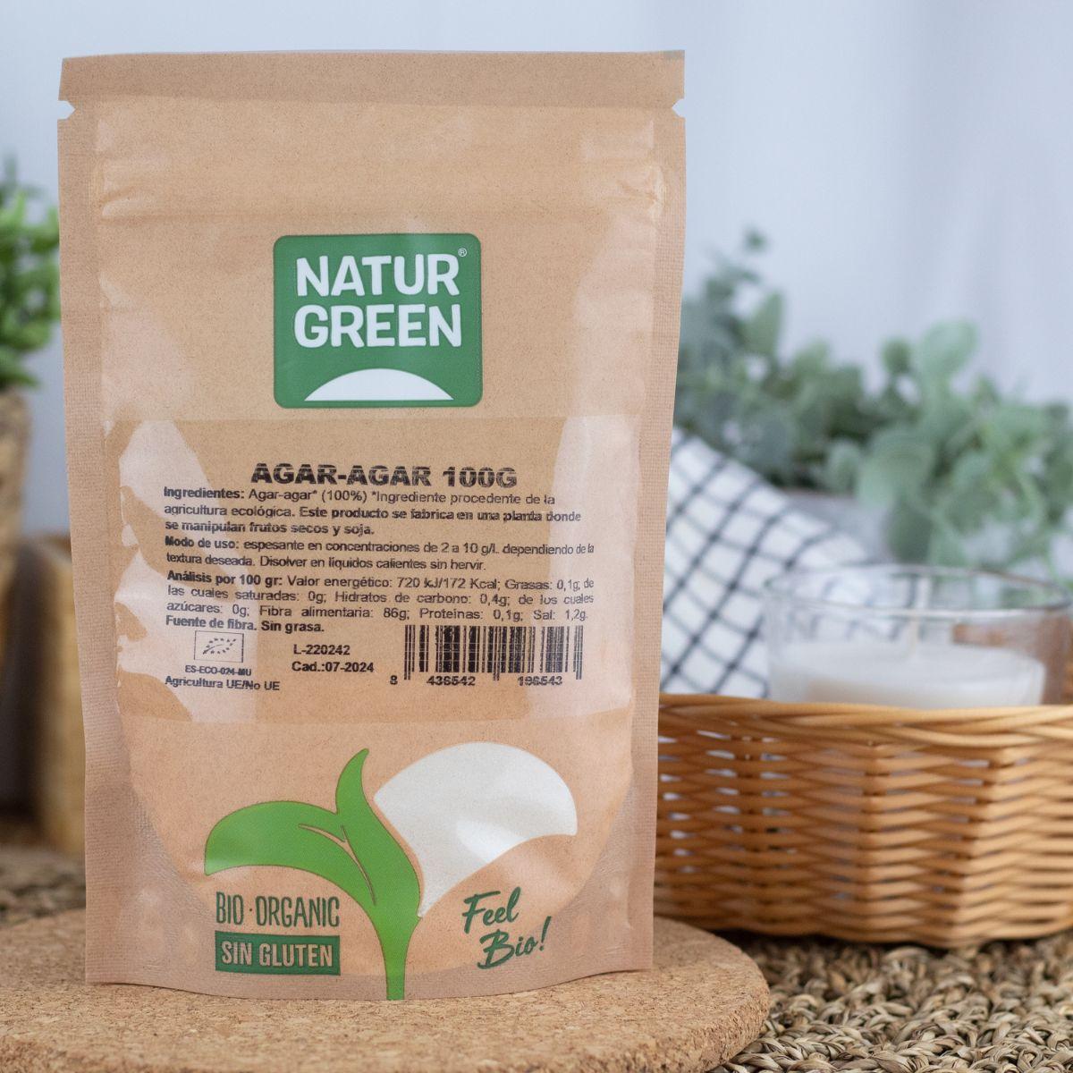 Agar Agar Bio en polvo NaturGreen 100 g