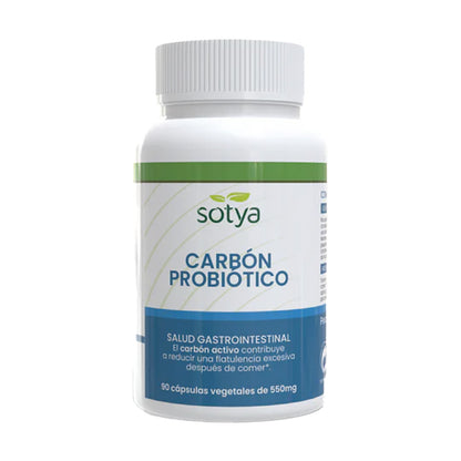 Carbone probiotico Sotya 90 capsule vegetali da 550 mg