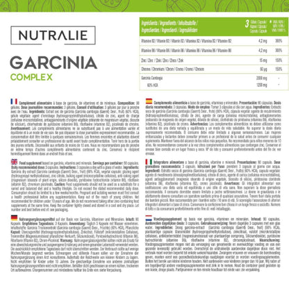 Nutralie Garcinia Cambogia + Cromo + Zinco + Vitamine B2 e B6 90 capsule