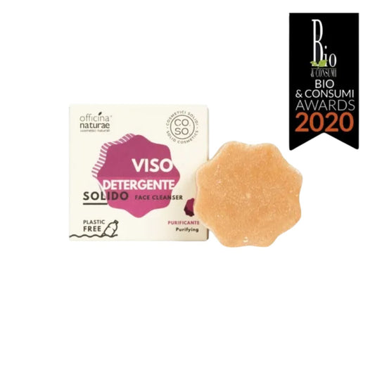 Nettoyant visage solide purifiant sans résidus 64 g écologique Officina Naturae