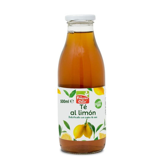 Tè al limone in bottiglia di vetro biologico La Finestra Sul Cielo 500 ml