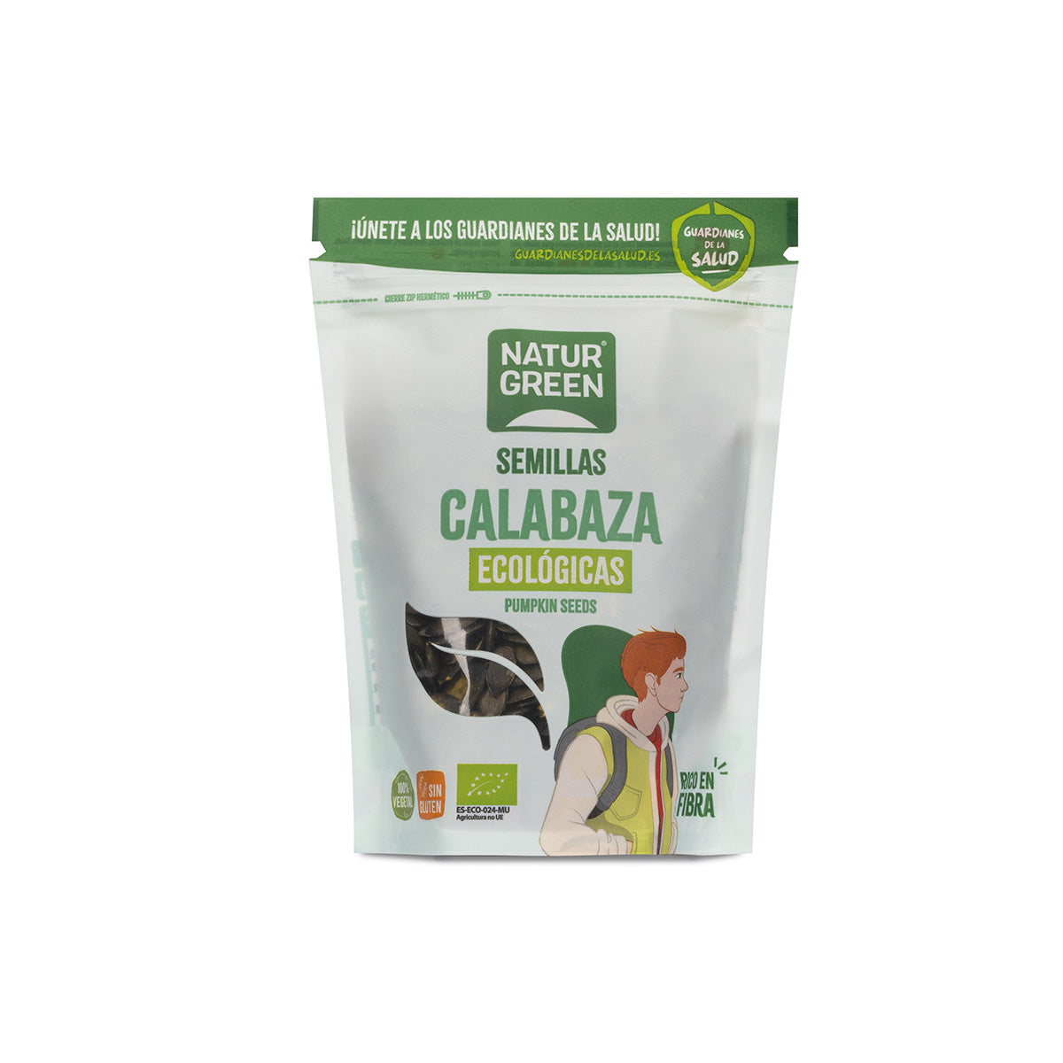 Ekologiska pumpafrön Naturgreen 225 g