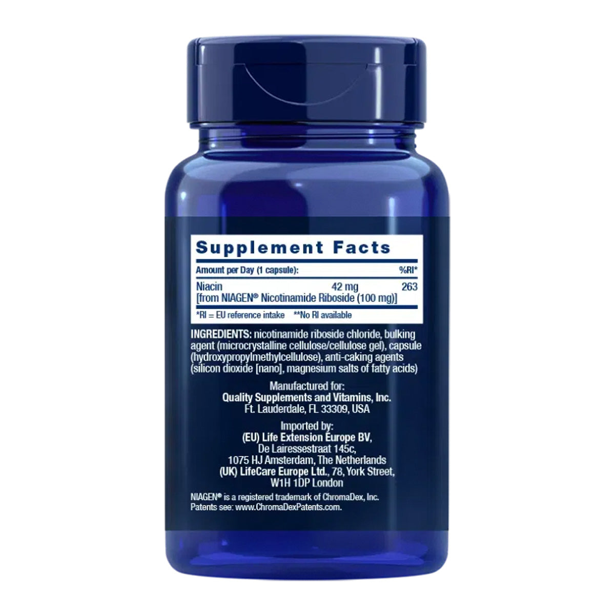 NAD+ Cell Formula 100 mg, Life Extension 30 capsules