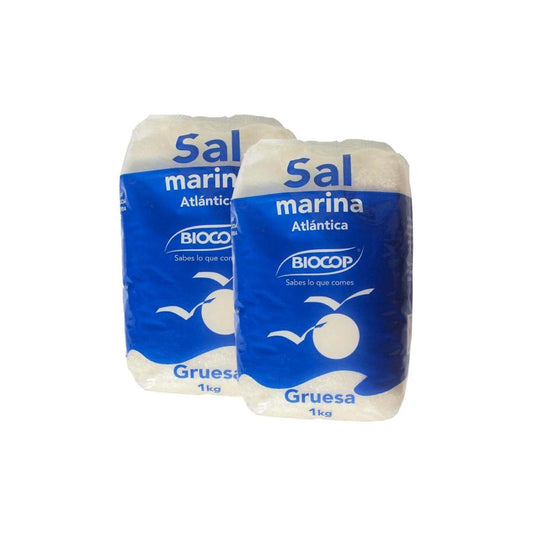 Pack 2x Sel marin de l'Atlantique gros grains Biocop 1 kg