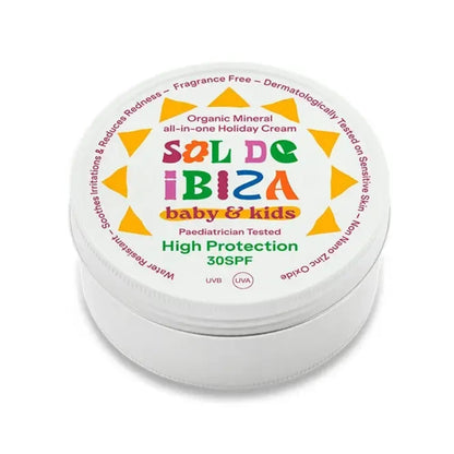 Krem przeciwsłoneczny All in one – niemowlęta 0 miesięcy SPF30 Sol de Ibiza BIO 100 g