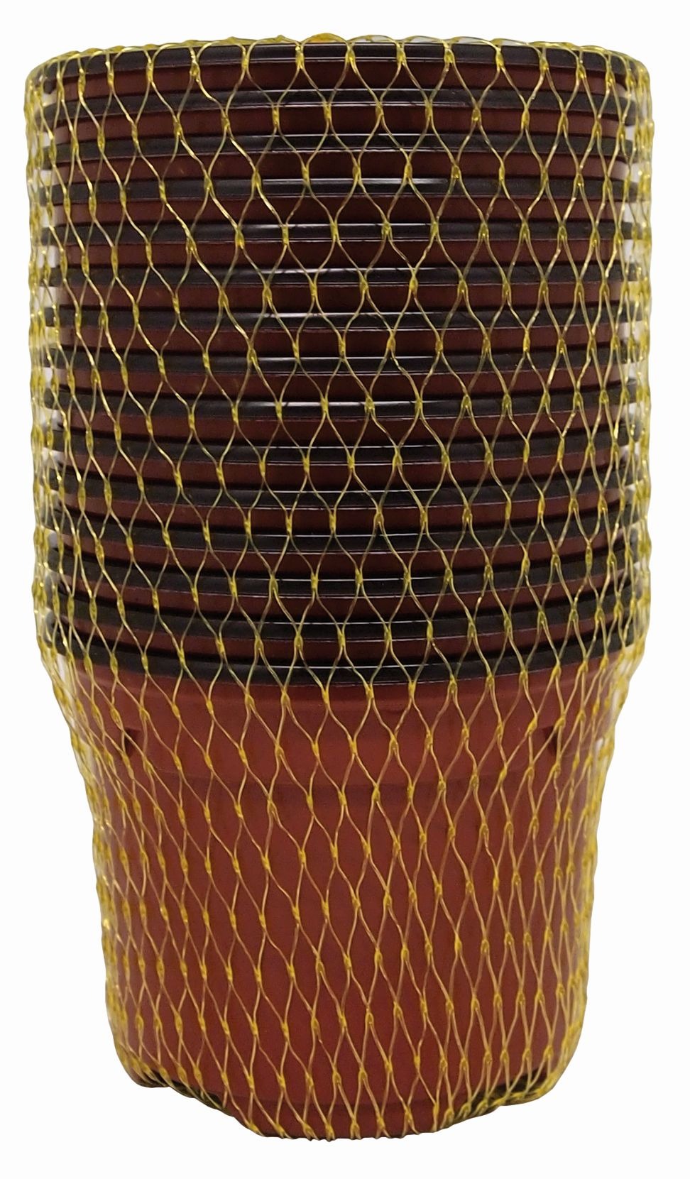 Vaso in polipropilene marrone 9 x 6,8 cm 15 pz