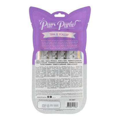 Zestaw Cat PurrPuree – tuńczyk i przegrzebki 60 g Kremowa przekąska dla kotów