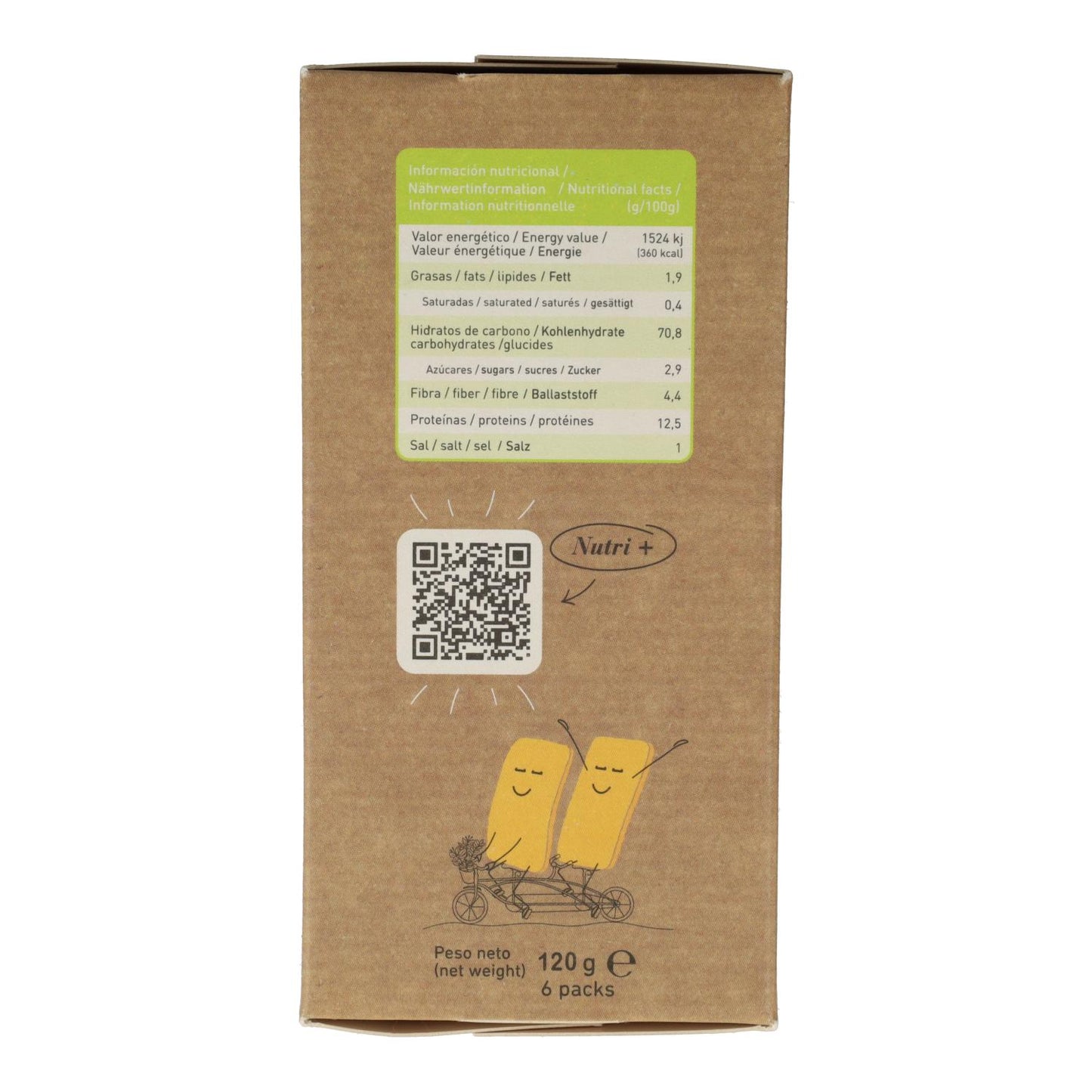 Glutenfreie Bio-Kichererbsen-Cracker Zealia 120 g