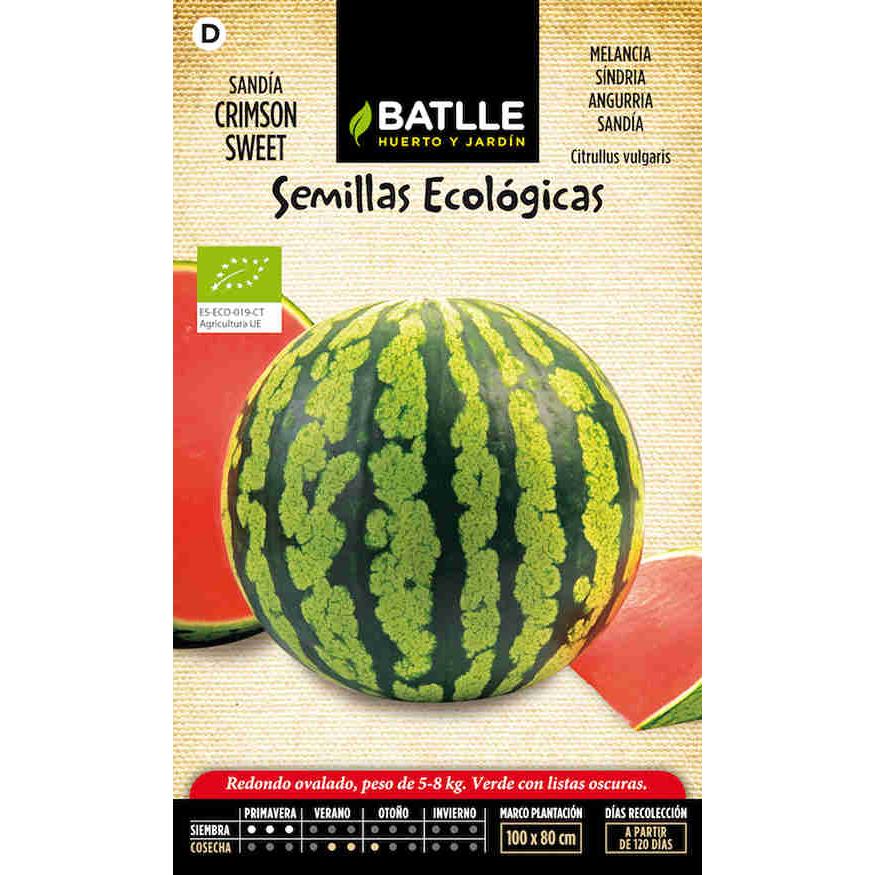 Graines biologiques de pastèque Crimson Sweet Batlle