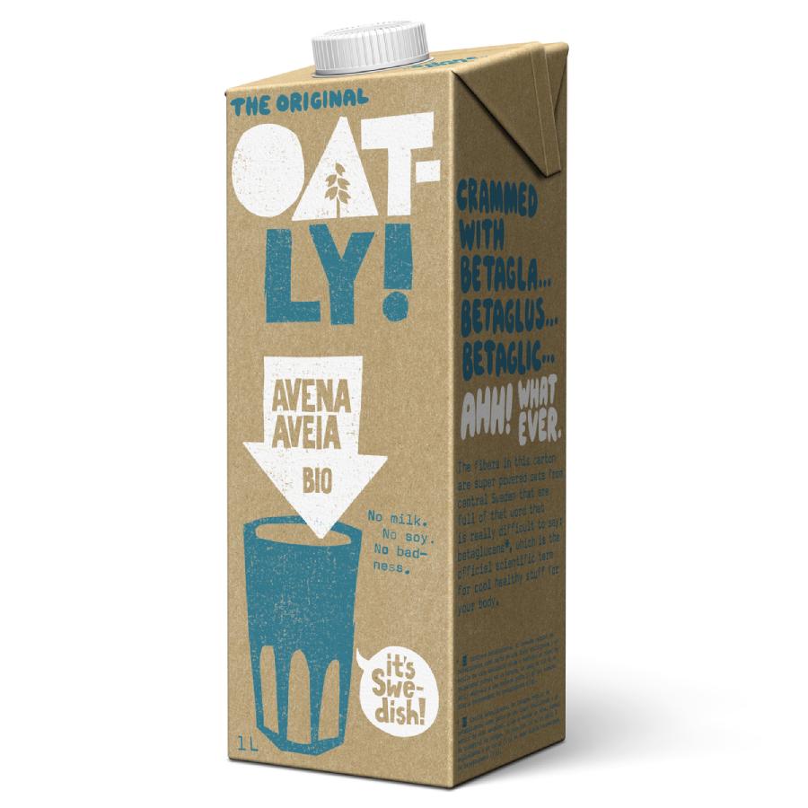 Confezione da 6 bevande all'avena originali BIO Oatly 1L