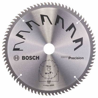 Bosch precisionsskiva för cirkelsåg 250 x 30 mm 80 tänder