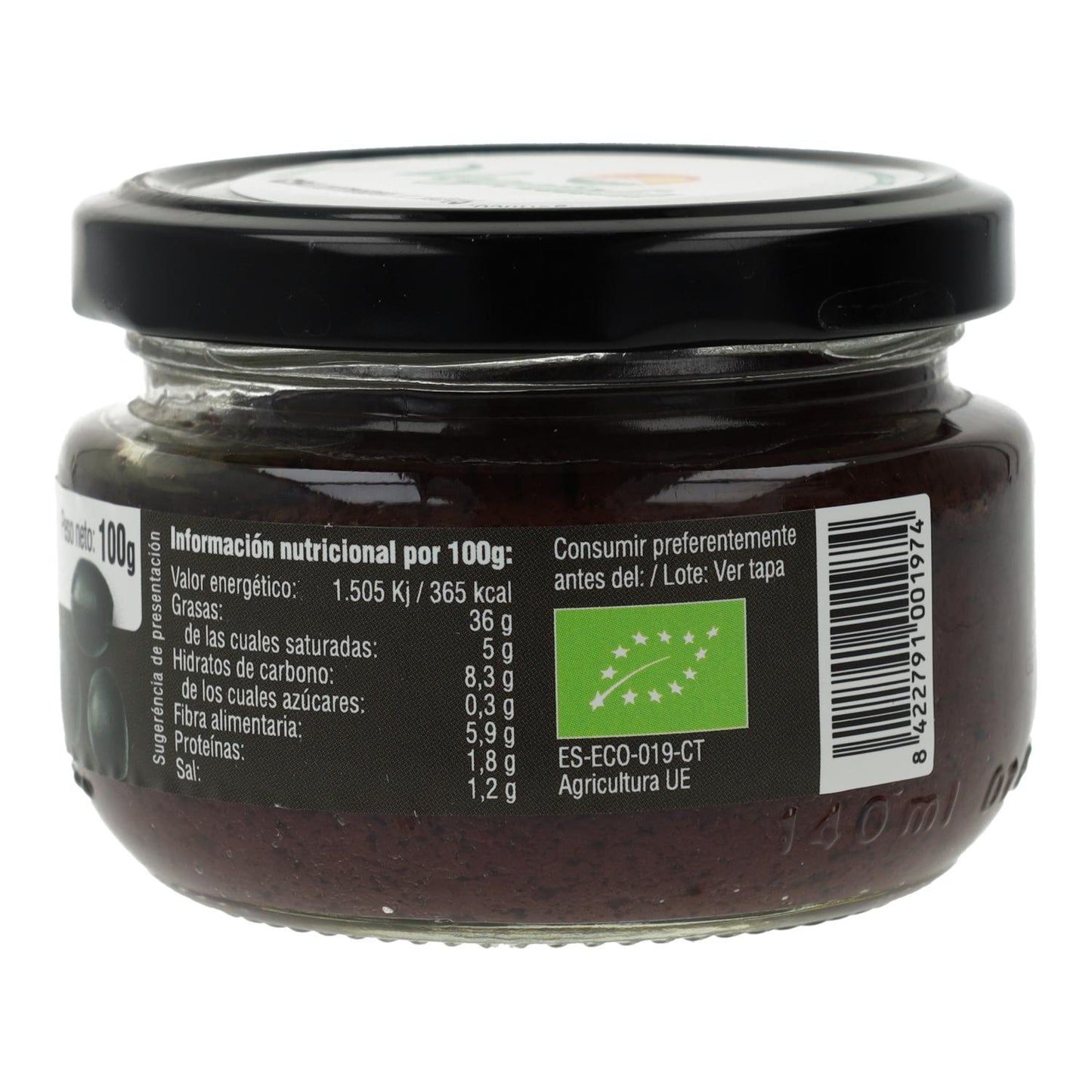 Paté di olive nere BIO Vegetalia 100 g
