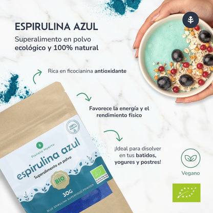Blue Spirulina Planeta Huerto 30gr