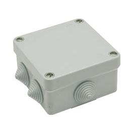 Watertight junction box with screws and 7 cones for 100x100x55 mm pipes Famatel