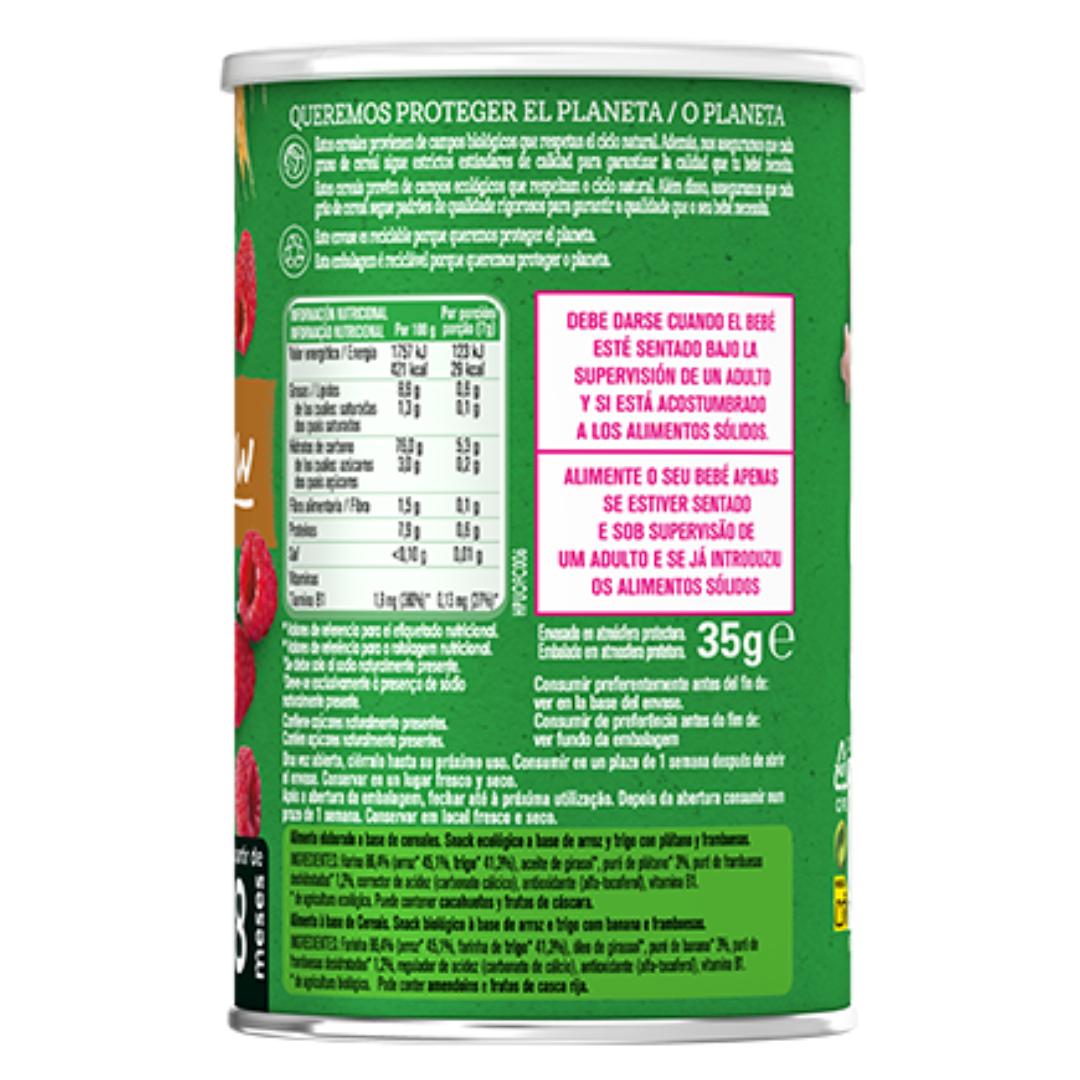 Gerber Organic Wheat and Rice Snack with Raspberry 35 g