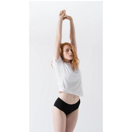 Mutandine culotte in cotone biologico nero Minimalism M