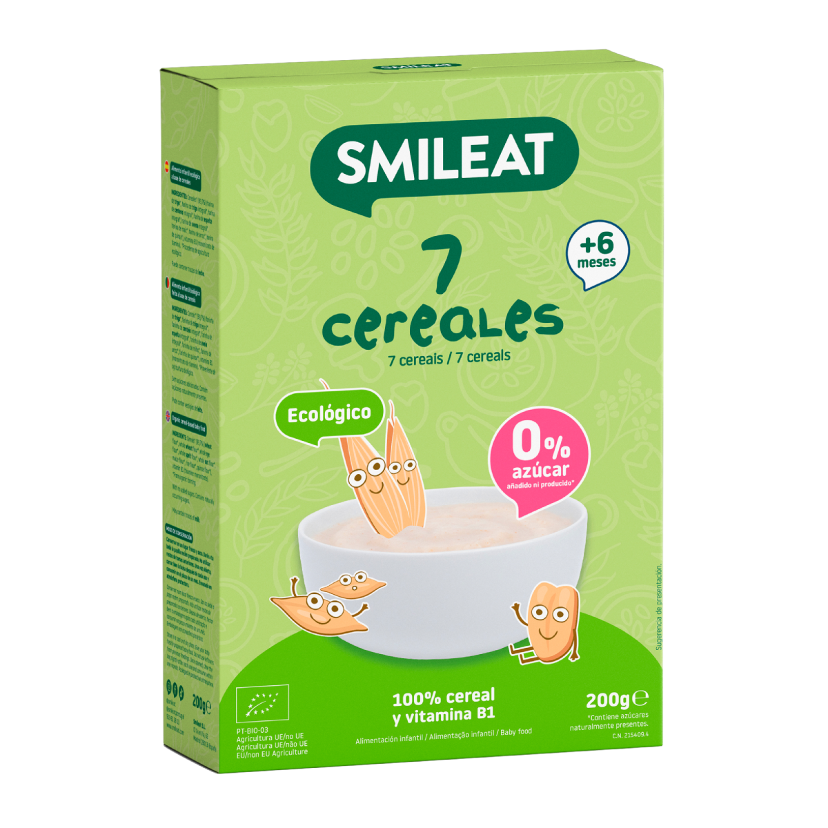 6-pack 7-kornsgröt Eco Smileat 200 g