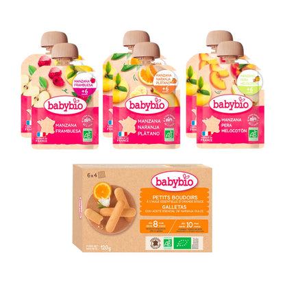 Pakket biologische Babybio-snacks