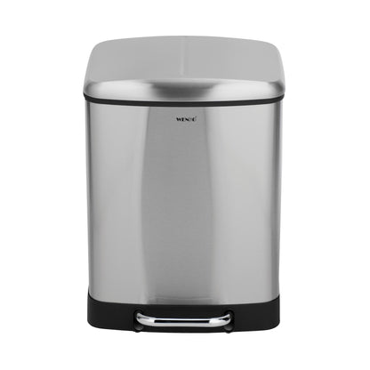 Roestvrijstalen pedaalemmer Easy Close Studio Duo, 2 x 20 l