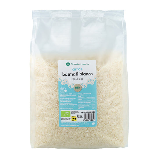 Vitt basmatiris ECO Planeta Huerto 2,5 kg