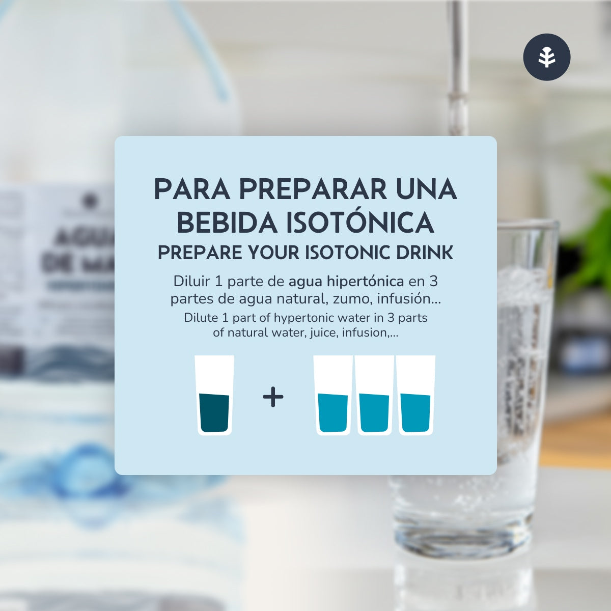 Eau de mer hypertonique en bouteille Planeta Huerto 5 L