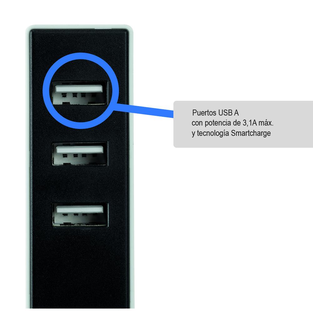 Simon 3-in-1 USB-adapter met bevestiging