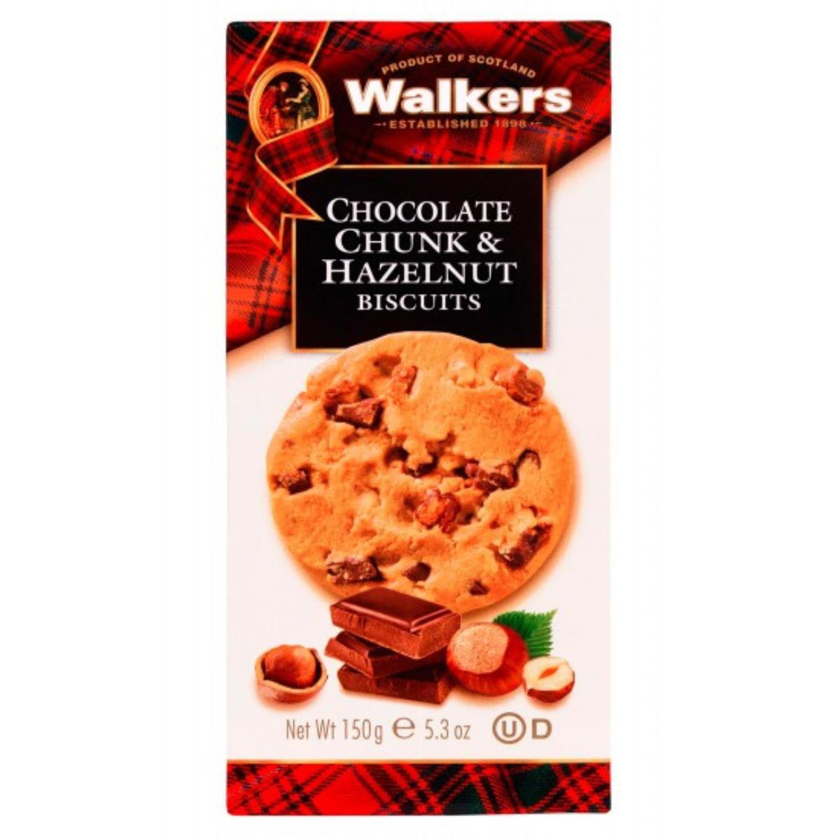 Biscuits Walkers aux pépites de chocolat et aux noisettes 150 g