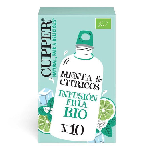 Infuso freddo alla menta e agrumi Bio Cupper 10 bustine