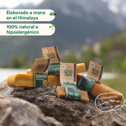 Wild Yaky Golden Beißring Himalaya-Yakmilchriegel mit Kurkuma Wild Balance 1 Stück M+