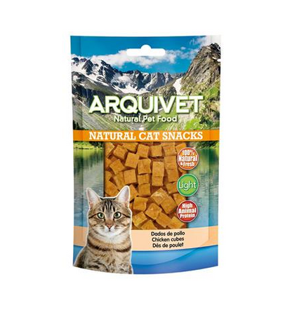 Cubes de poulet Arquivet 50 g Snack naturel pour chats