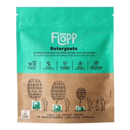 Detersivo per bucato BIO Eco Pack Flopp 16 capsule