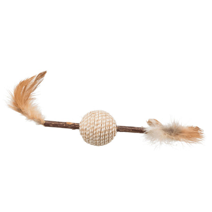 Zabawka Matatabi z piórkami, 20 cm
