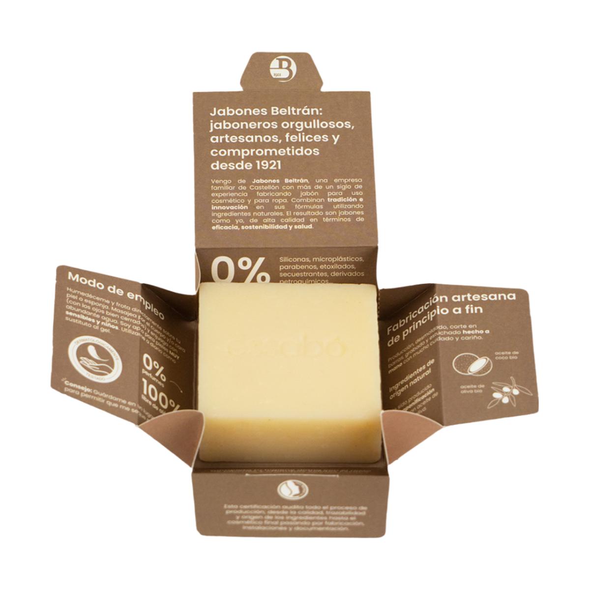Sapone Eco senza profumo, 120 g Essabó