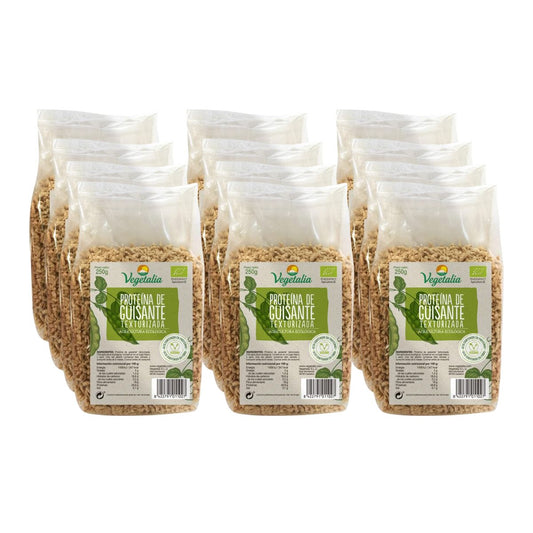 12-pack texturerat ärtprotein Vegetalia 250 g