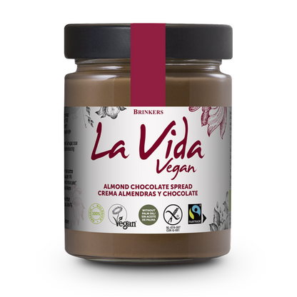 Crème au chocolat et aux amandes Vegan La Vida Vegan, 270 g